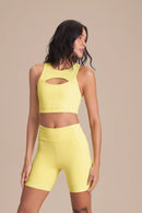 Grid ByNature Bermuda Shorts - Candlelight Yellow