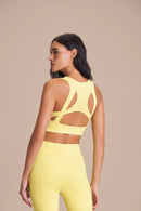 Grid ByNature Top - Candlelight Yellow