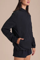 Nylon Racer Jacket - Black