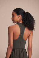 Mesh Nylon Net Jumpsuit - Obsidian Grey