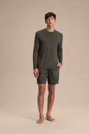 Comfy Long Sleeve Tee - Obsidian Grey