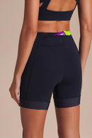 Grid ByNature Bermuda Shorts - Black
