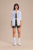 Nylon Racer Jacket - White