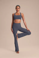 Square Melt Ballerina Pants - Iron Blue