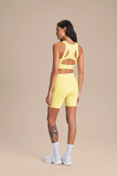 Grid ByNature Bermuda Shorts - Candlelight Yellow