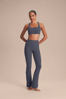 Square Melt Ballerina Pants - Iron Blue