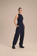 Mesh Nylon Net Jumpsuit - Black